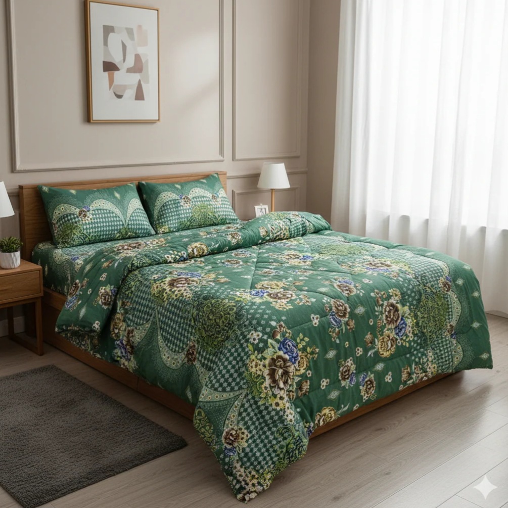 KING SIZE PREMIUM QUALITY COMFORTER COMBO SET                    Product Code={ ZT-413 }